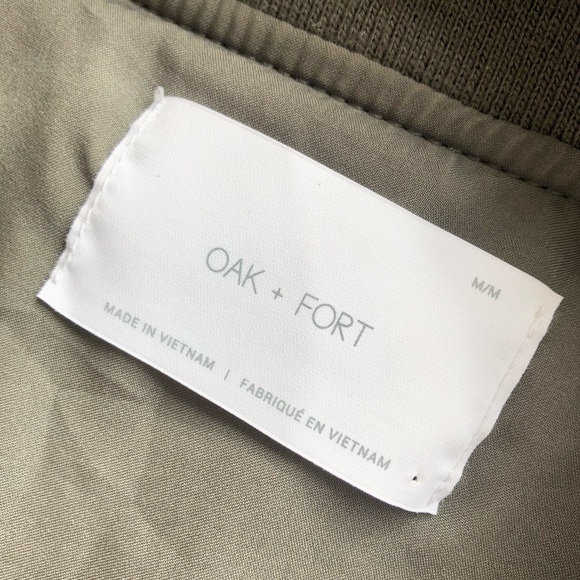 SOLD on Vinted OAK + FORT Quilted Bomber Jacket in Olive Green - Picture 9 of 11